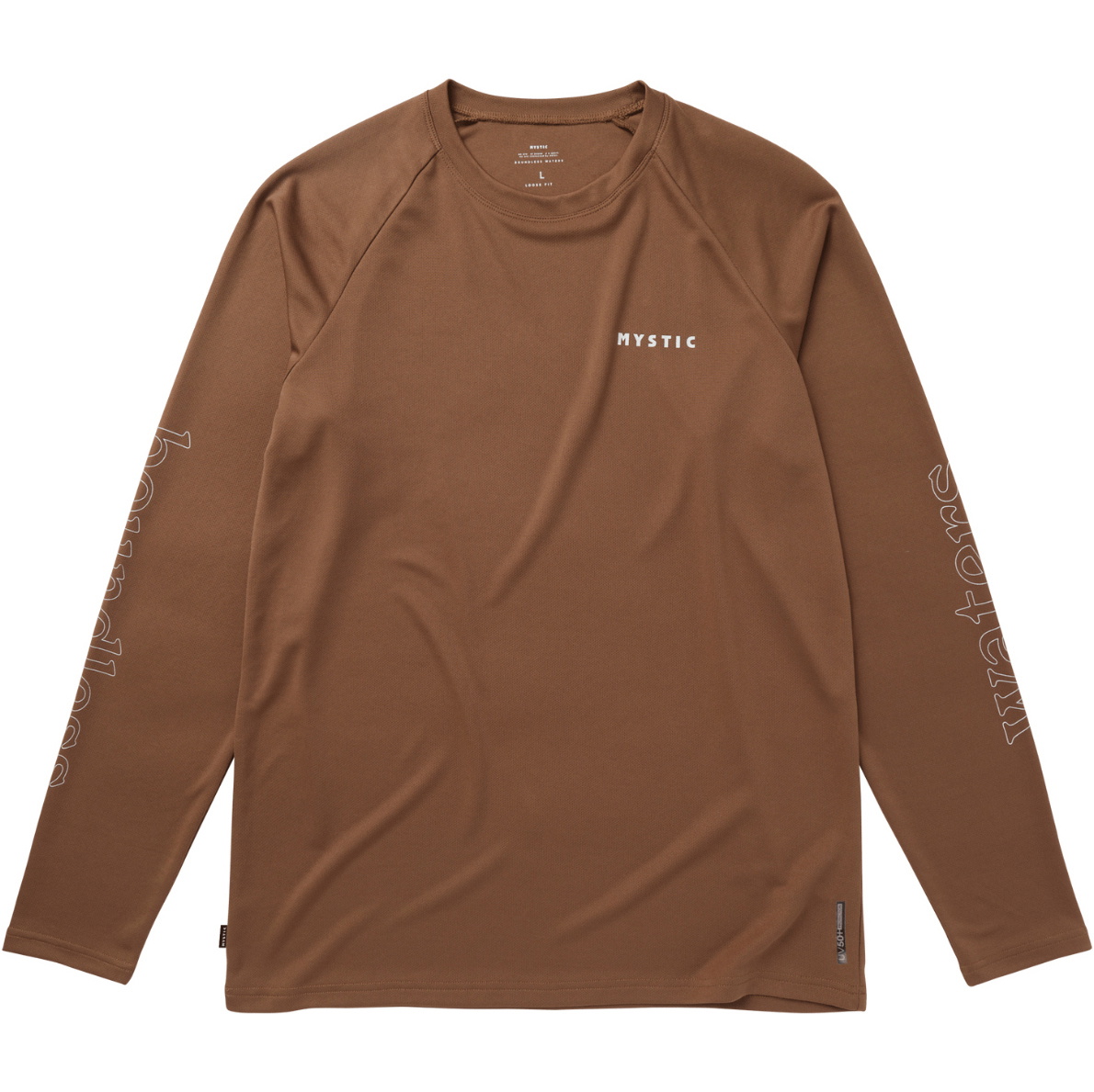2025 Mystic Mens Tactic Long Sleeve Loose Fit Quick Dry Top 35001.250220 - Brown
